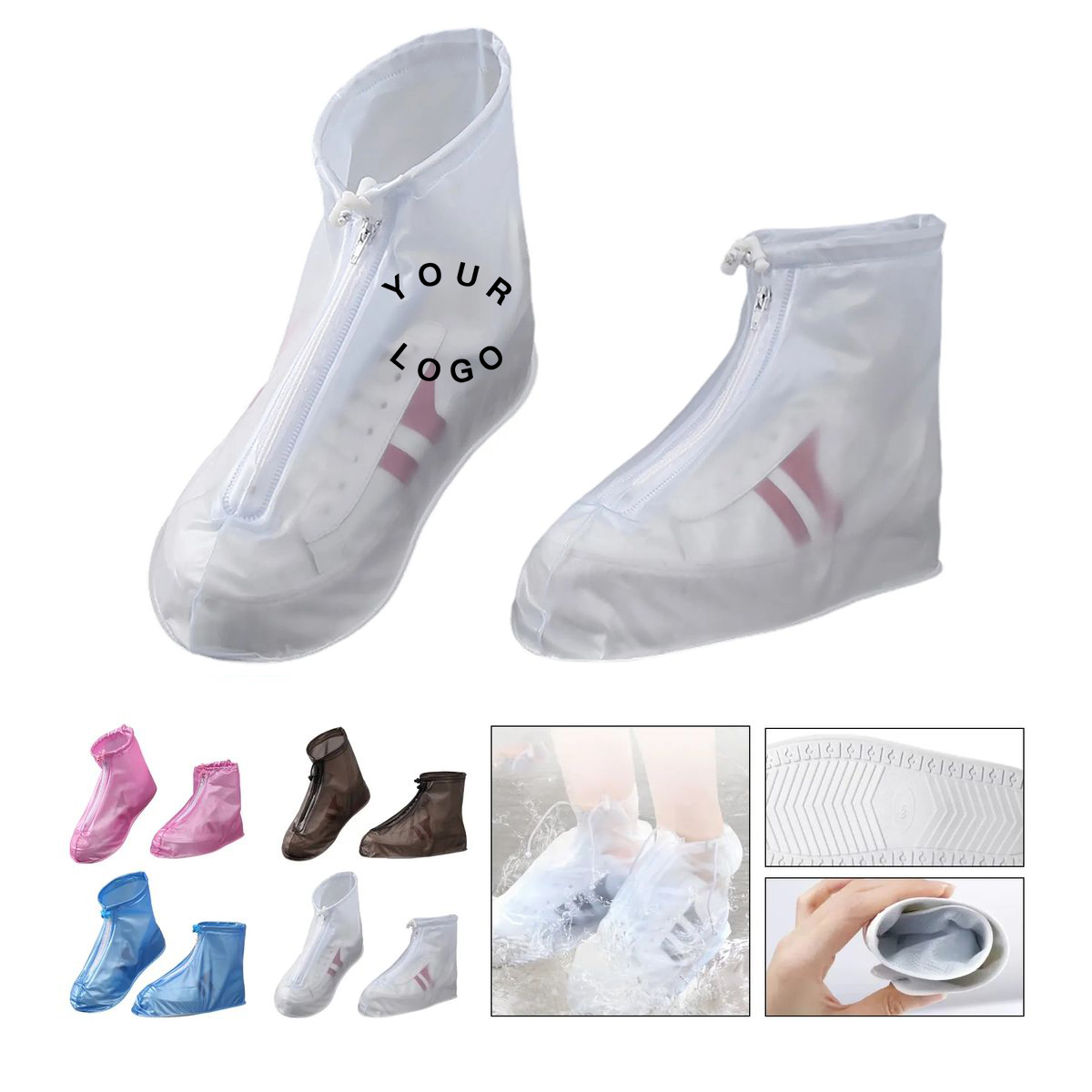 Durable PVC Shoe Protector for Rain and Mud 2
