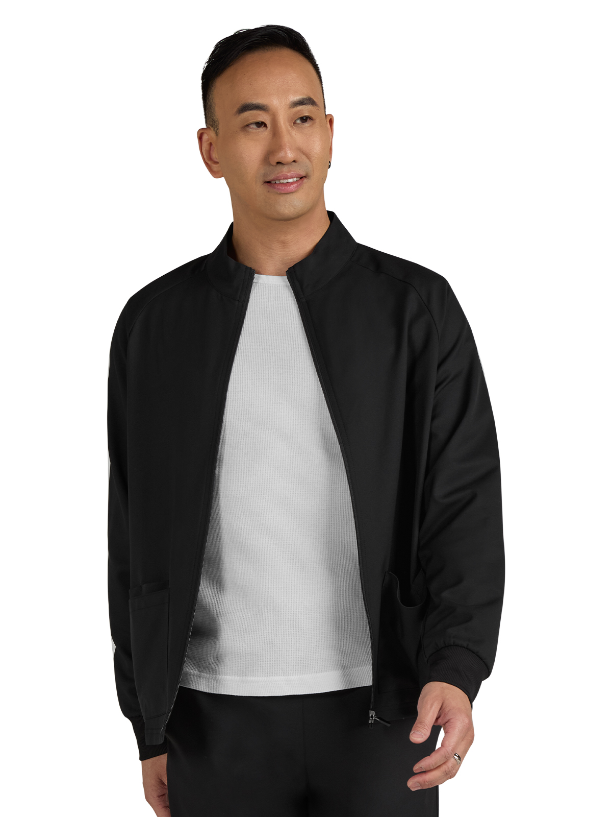 koi - Cureology - Men's Three-Pocket Zipper-Front Alpha Jacket