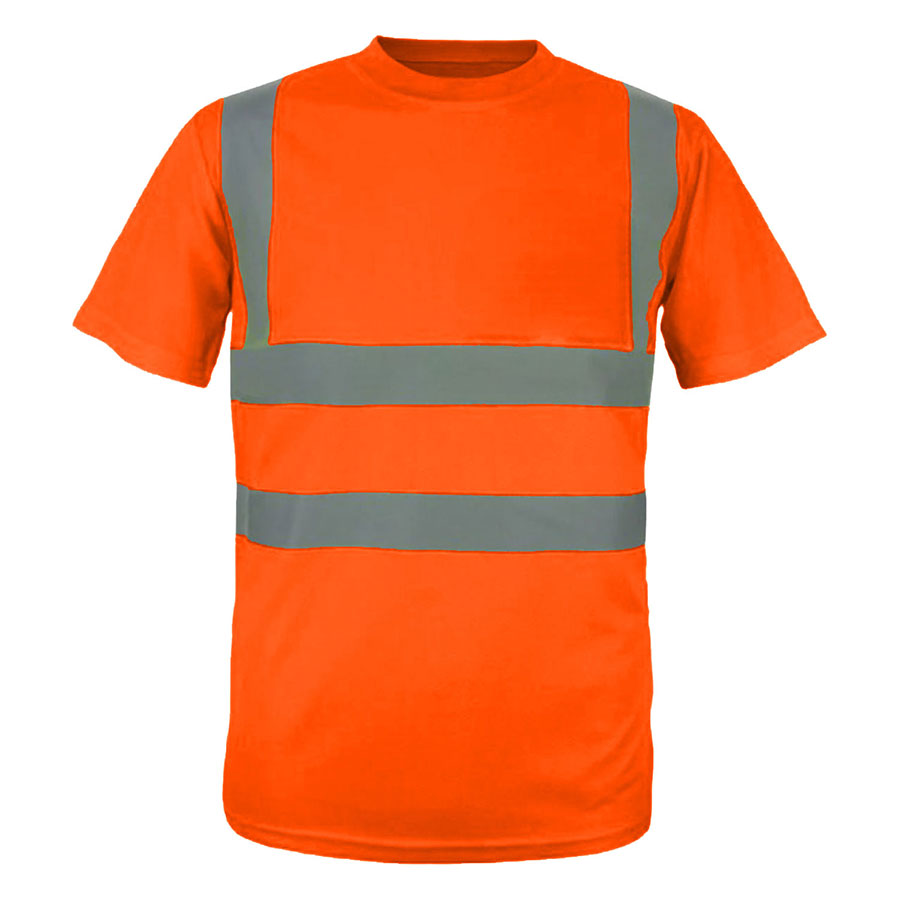 VISIPRO Short Sleeve Reflective Safety T-Shirt with Bands & 6
