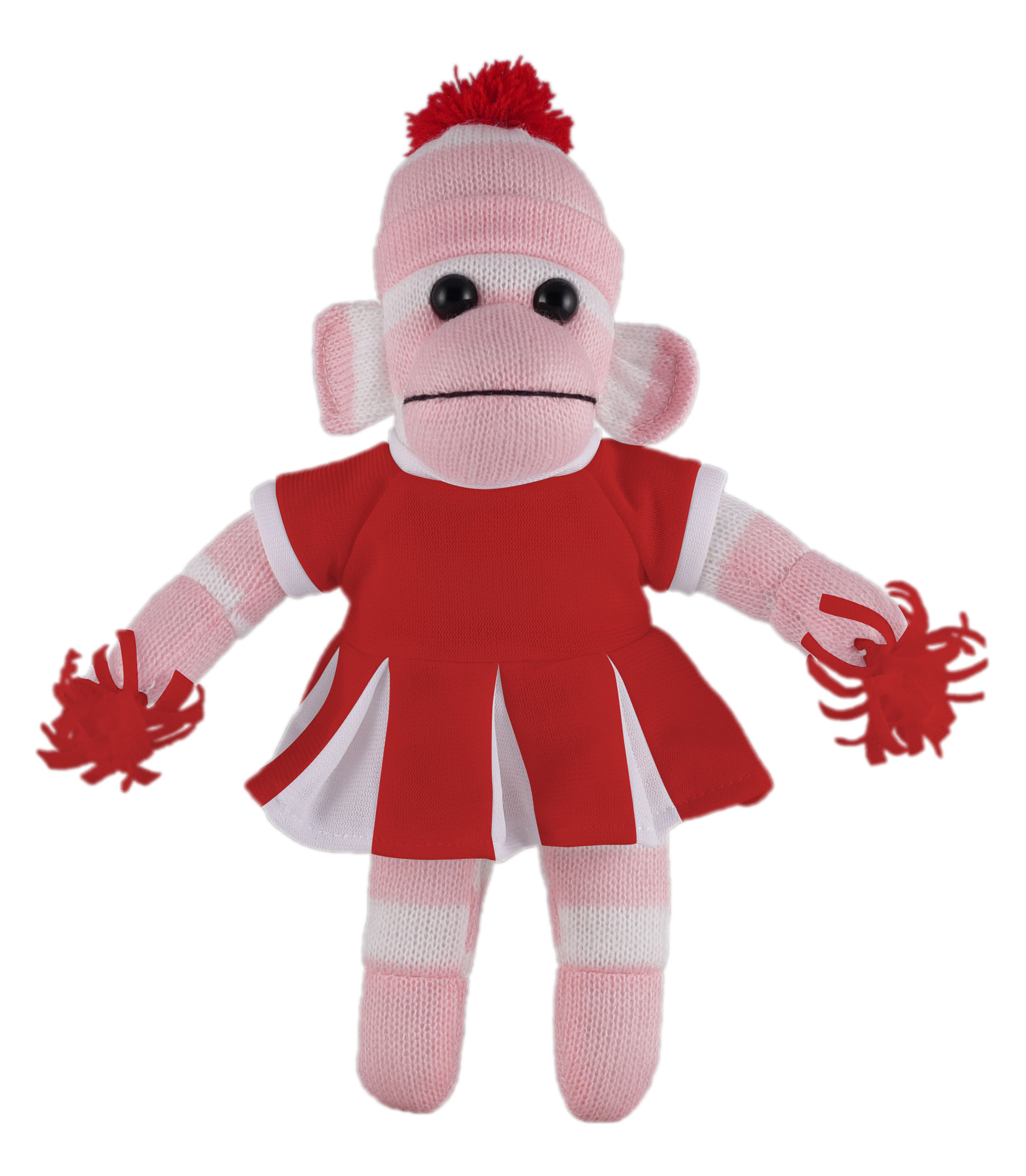 Pink Sock Monkey (Plush) with Cheerleader Outfit 4