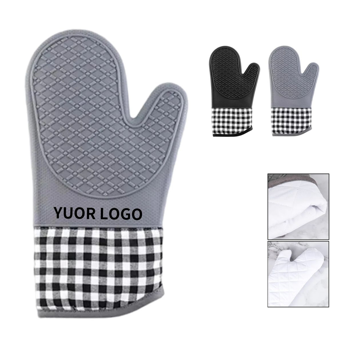 Food Grade Silicone Oven Gloves High Heat 1
