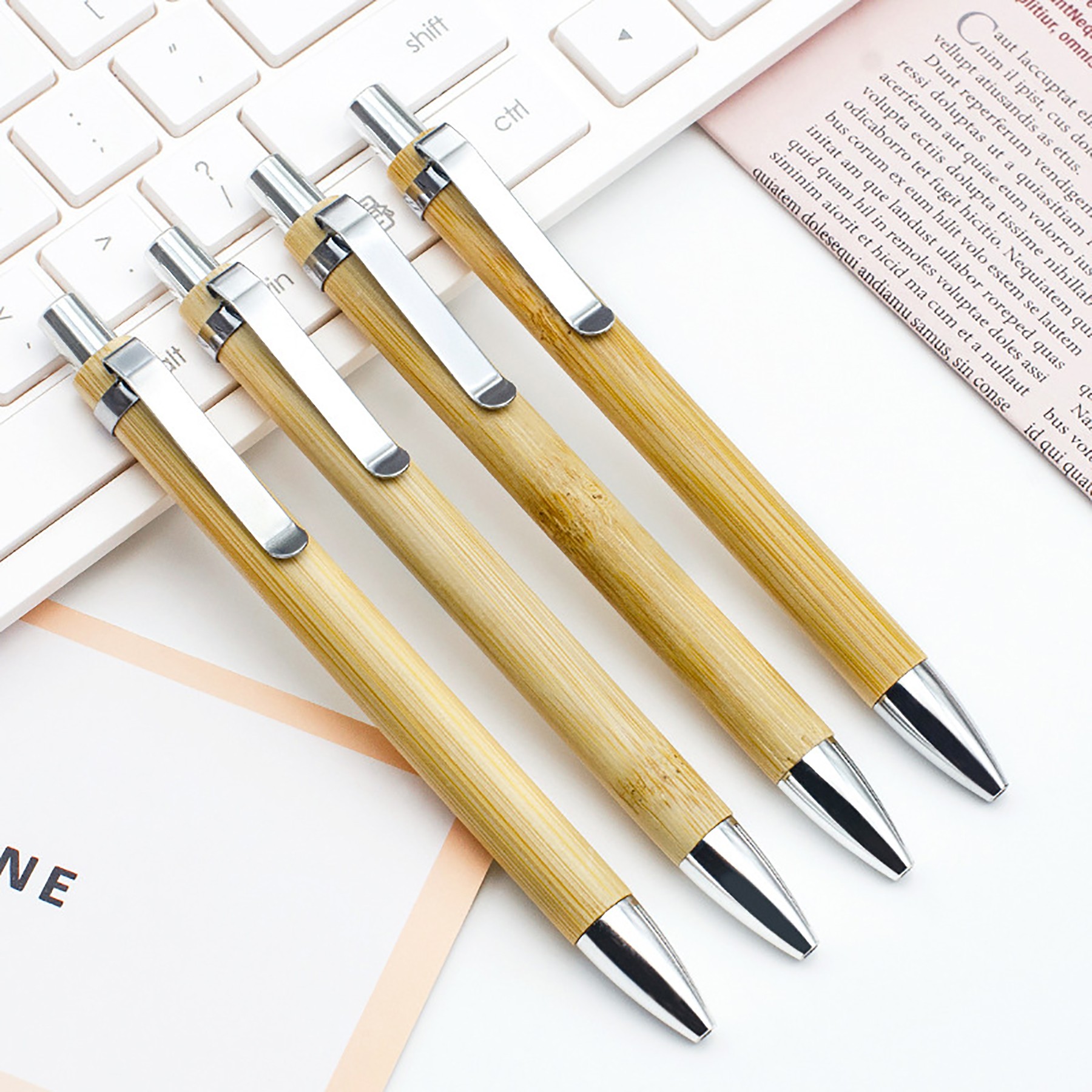 Eco Friendly Bamboo Wooden Ballpoint Pen 3