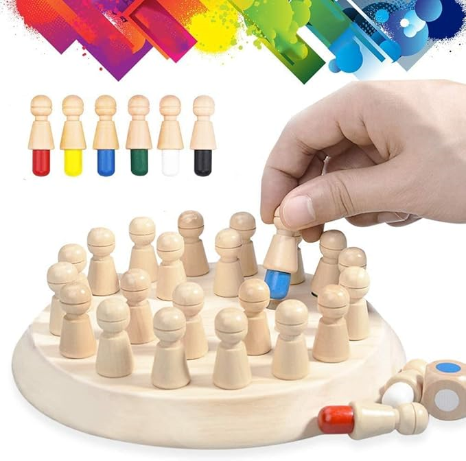 Interactive Wooden Memory Chess 6