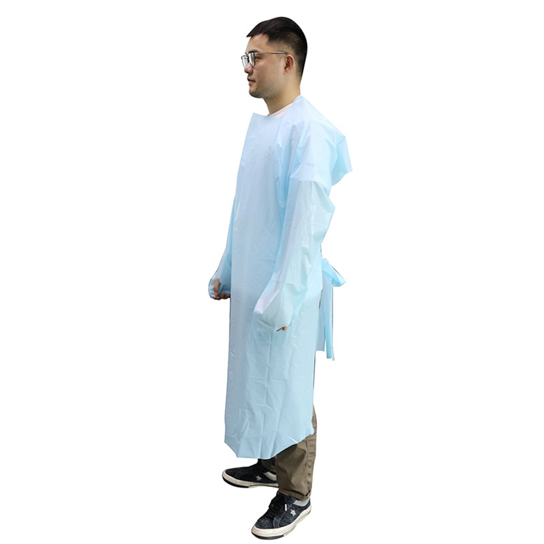 Waterproof Disposable Plastic Isolation CPE Gowns 8