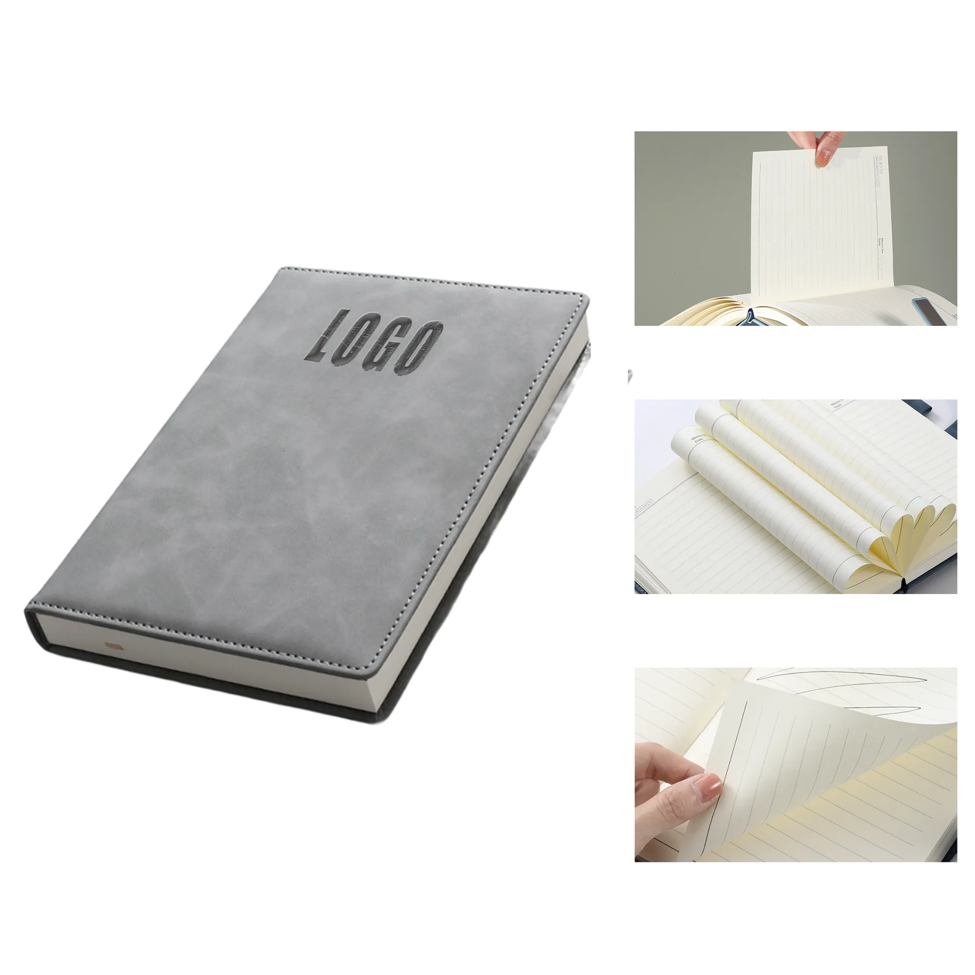 MOQ 50 PCS Imitation eather Notebook