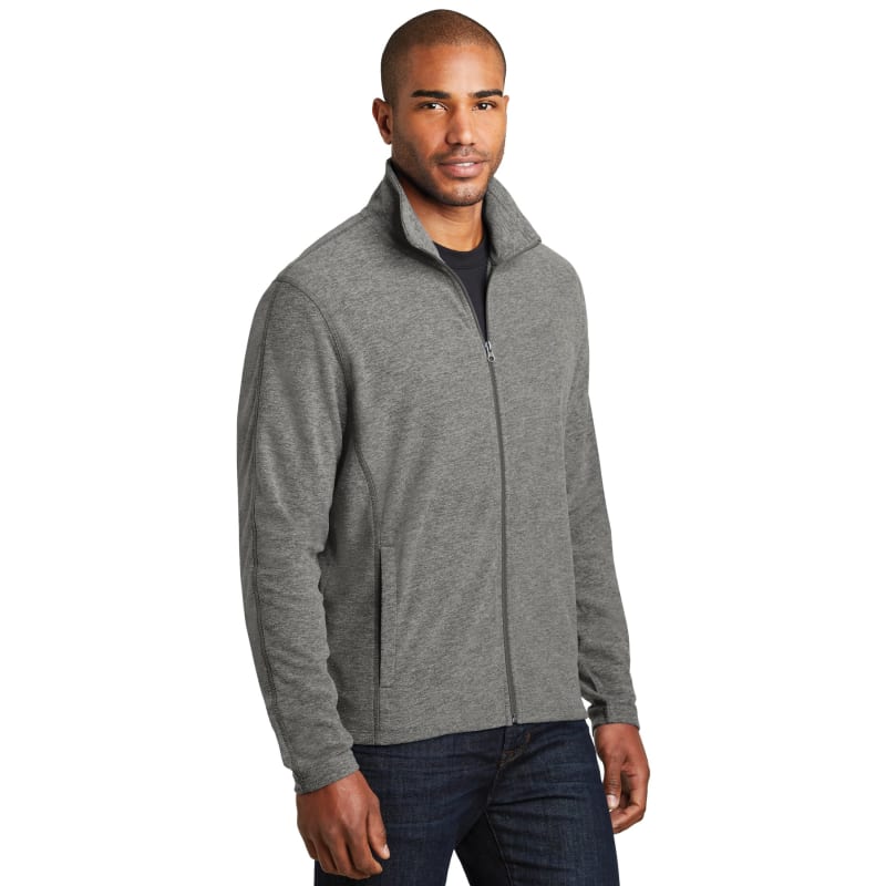 Port Authority Heather Microfleece Full-Zip Jacket. 8