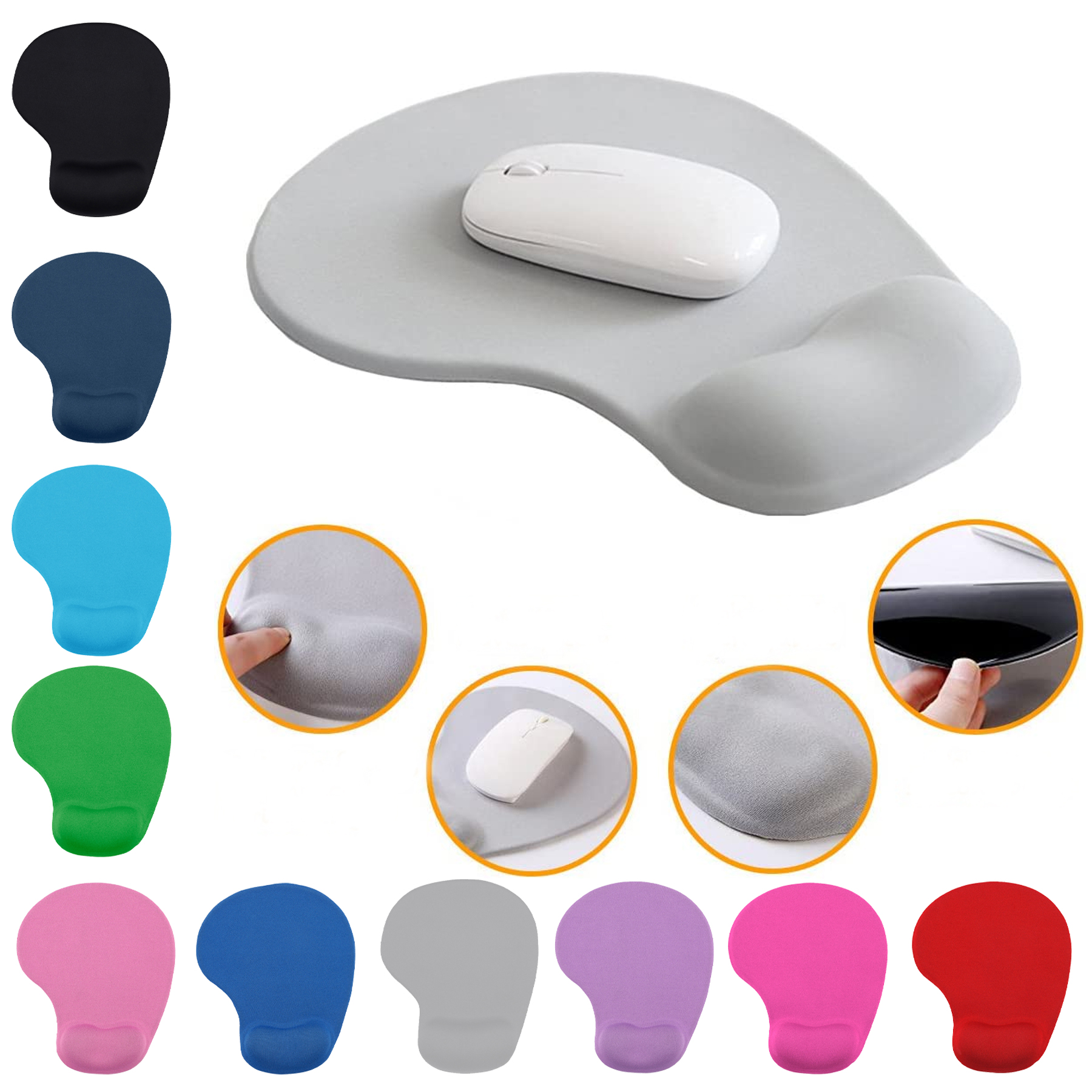 Office Mousepad with Gel Wrist Support 1