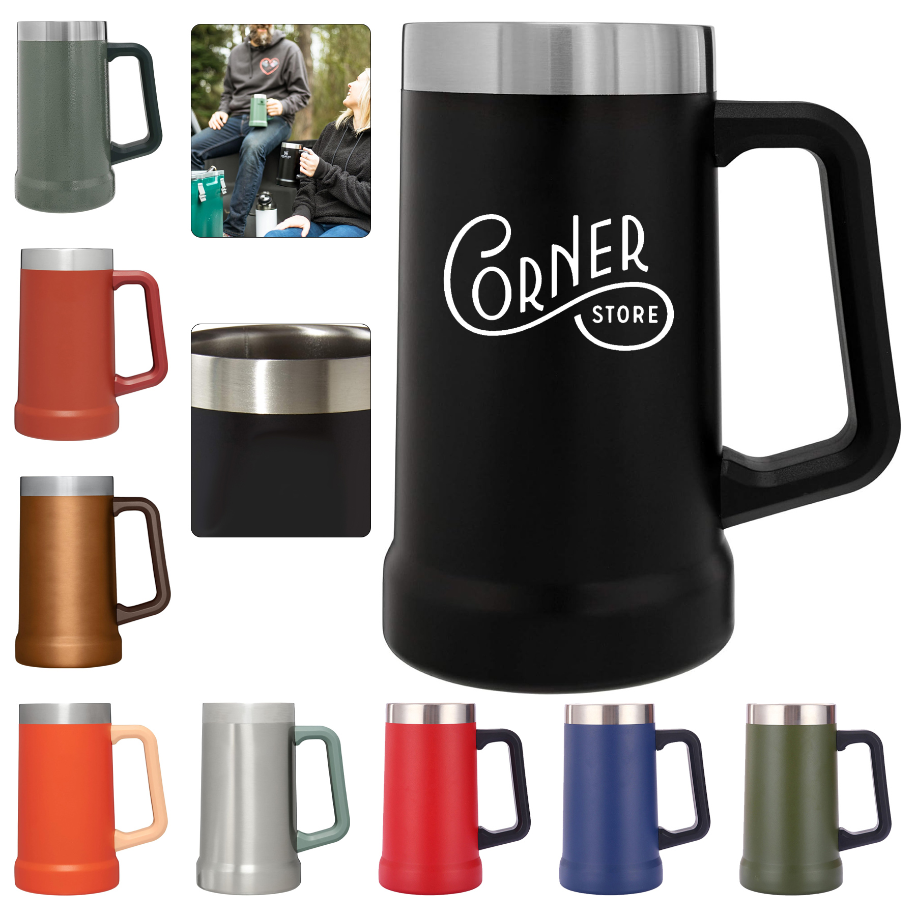 Big Grip Beer Stein 24 oz 2