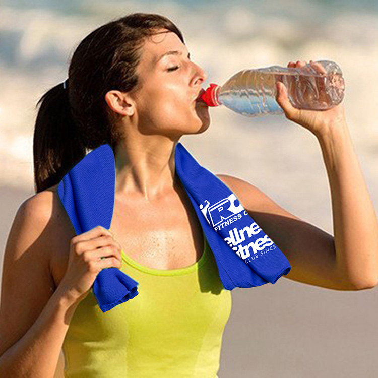 "THE RAINER" Recycled RPET Cooling Towel – 12" W x 32" H 48
