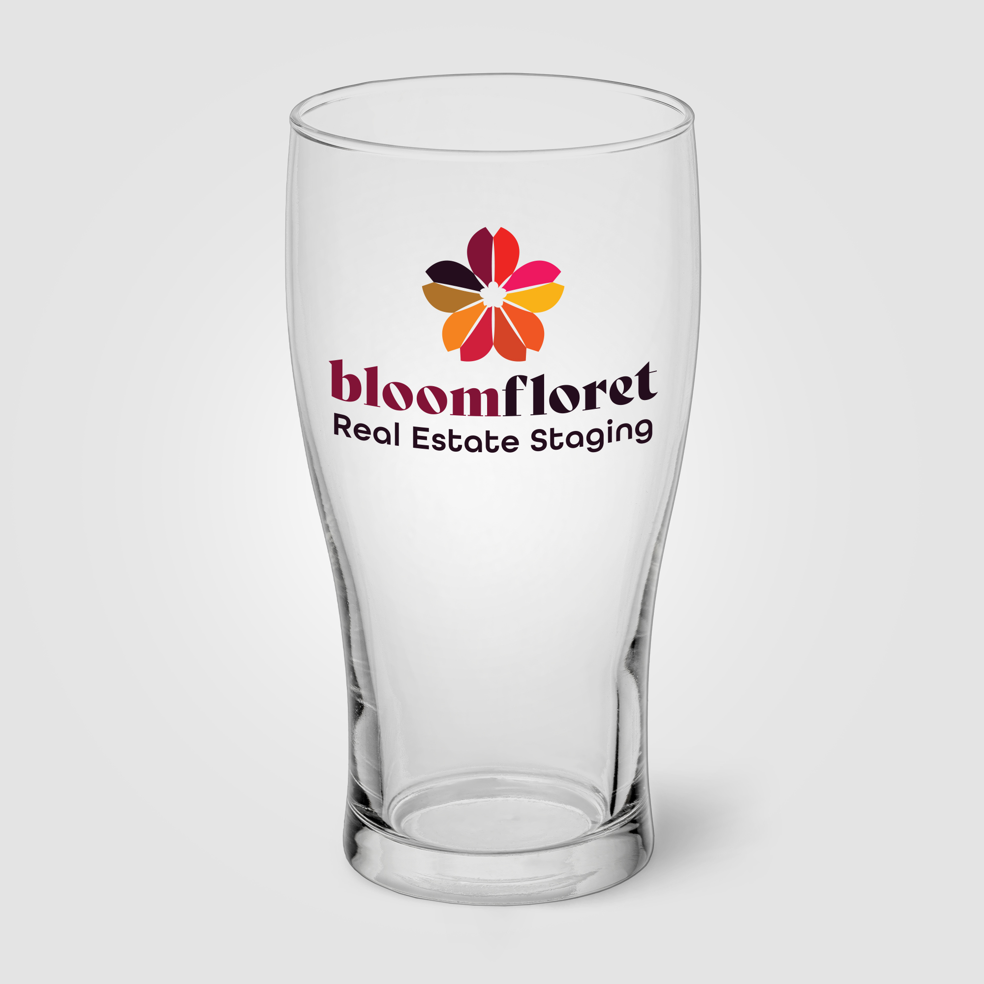 Brewster Beer Glass - 16 oz., custom glassware with logo imprint 6