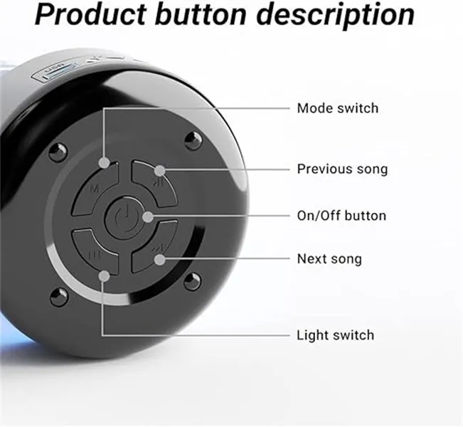 Portable LED Wireless Speaker 6