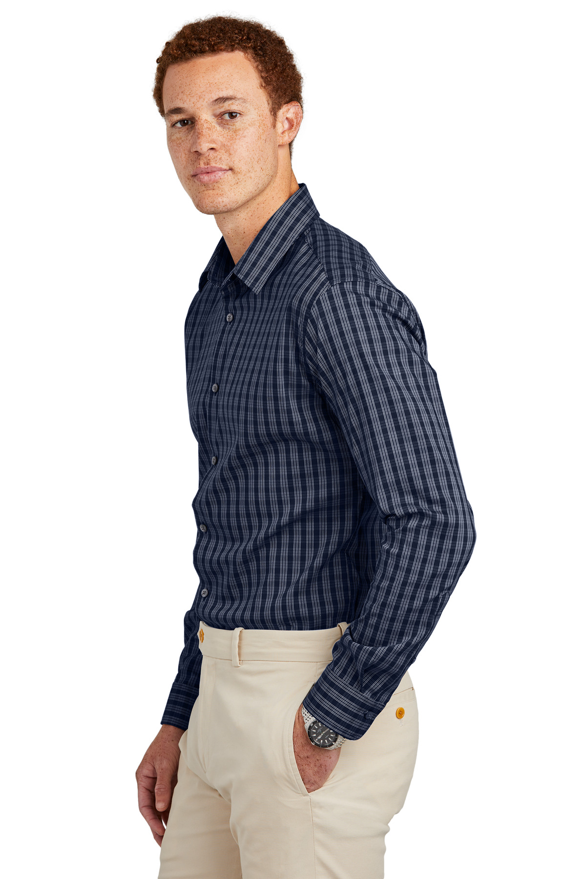 Brooks Brothers Tech Stretch Patterned Shirt BB18006 10