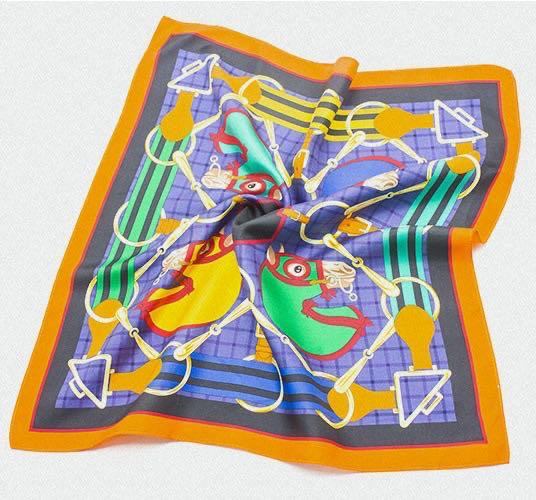 23"x 23"--Custom Silk Square Scarf w/ Fashion Pattern 9