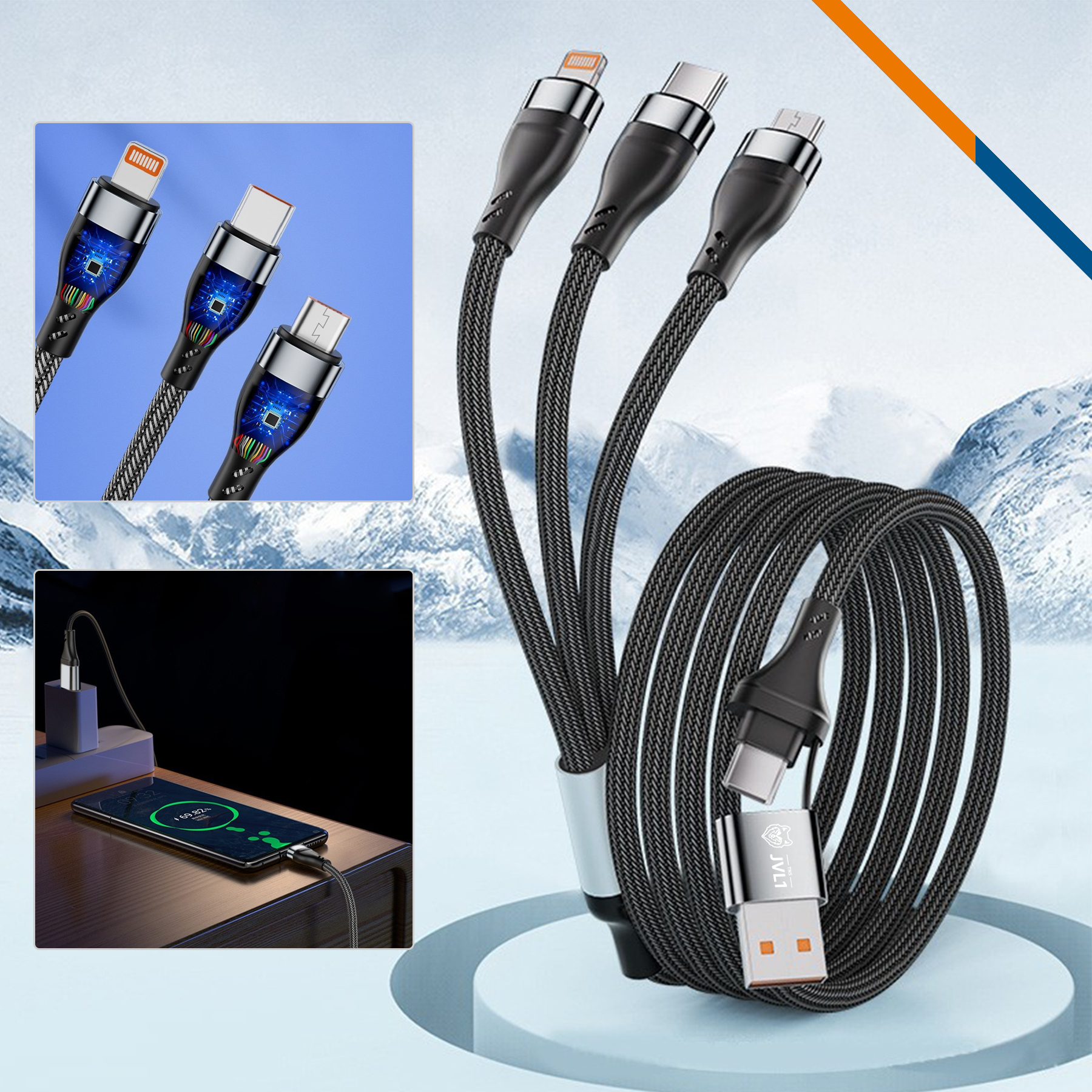 Bucias 5in1 Fast Charging Cable 6
