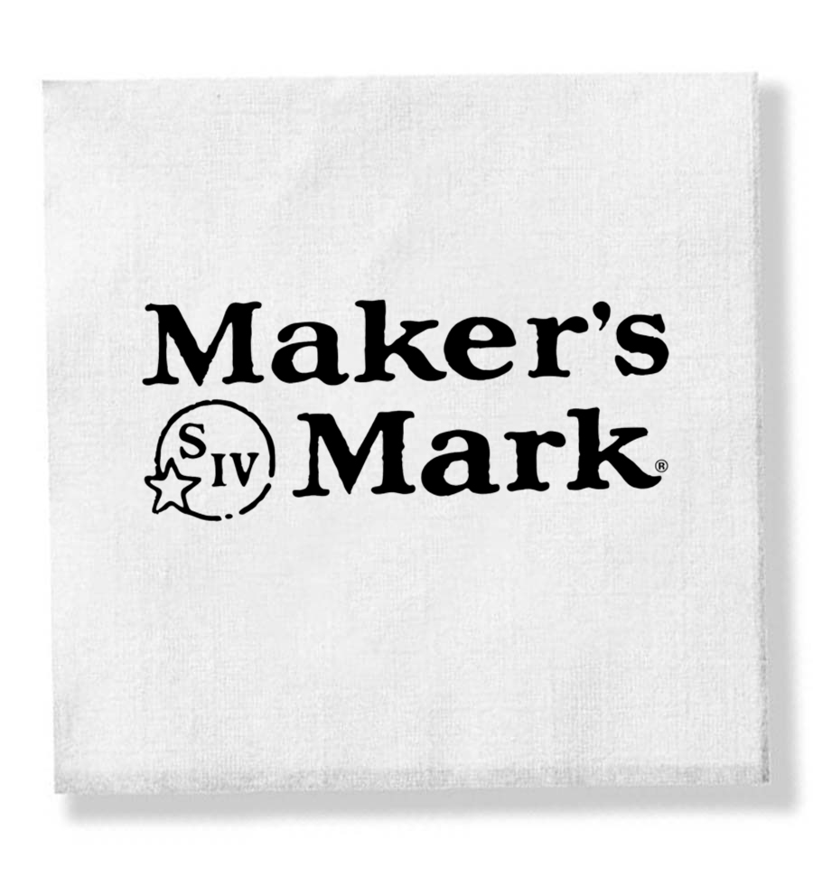 1-Ply White Beverage Napkin - Linen Embossed, FSC Certified - High Line