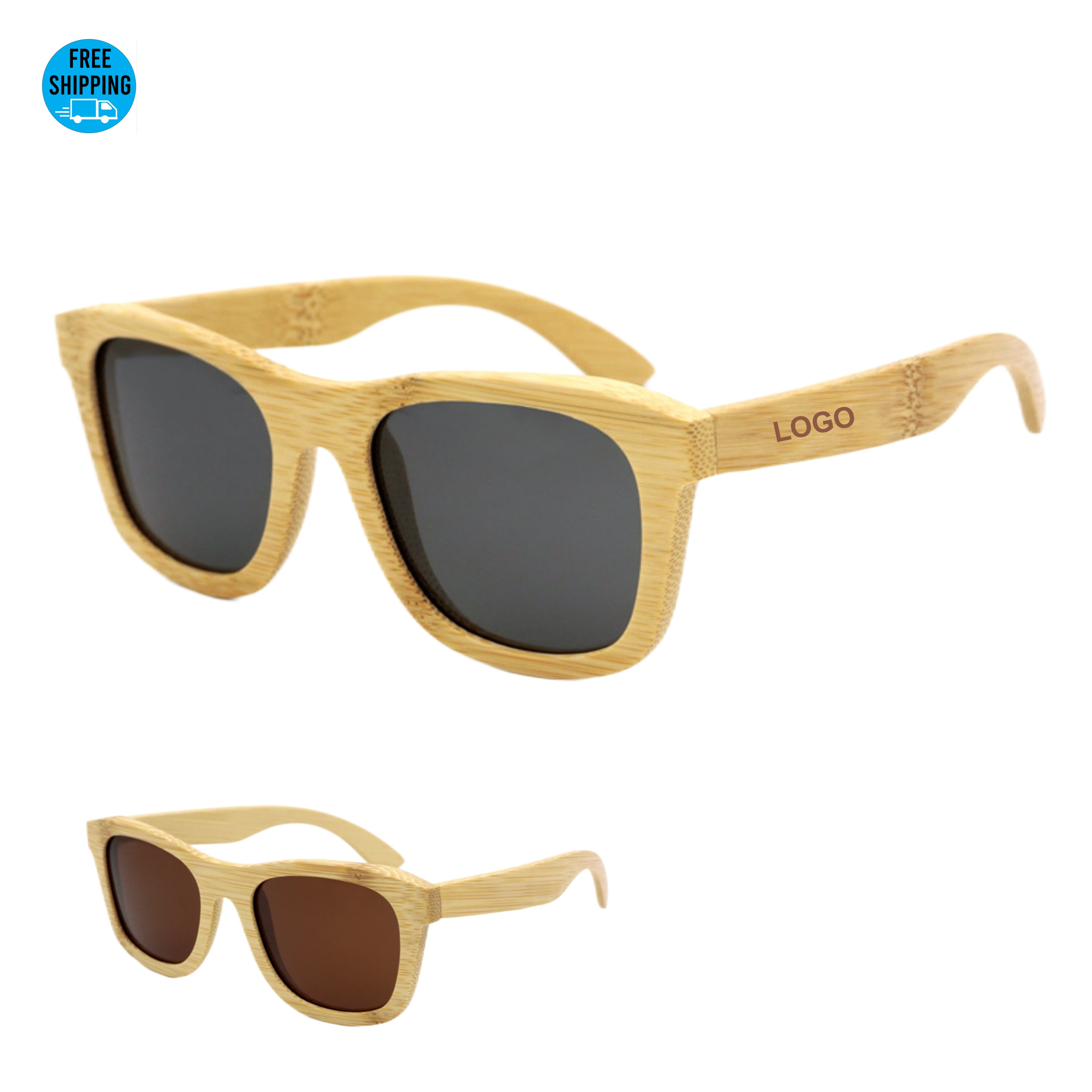 Bamboo Frame Polarized Sunglasses 2