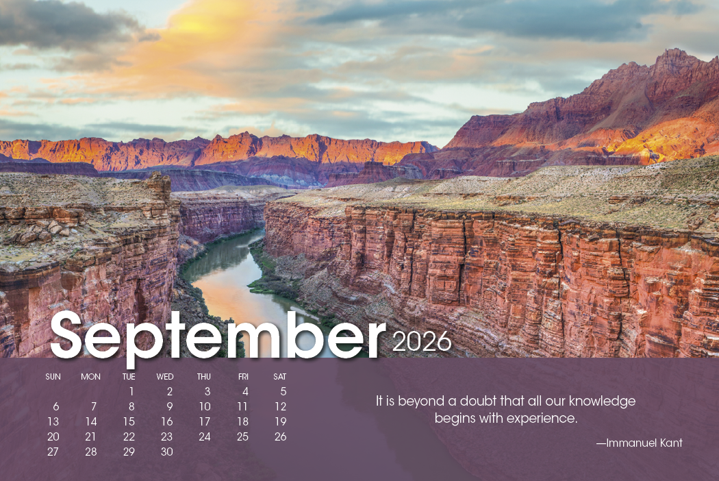 Triumph® Calendars Scenic Moments Large Desk Calendar 10
