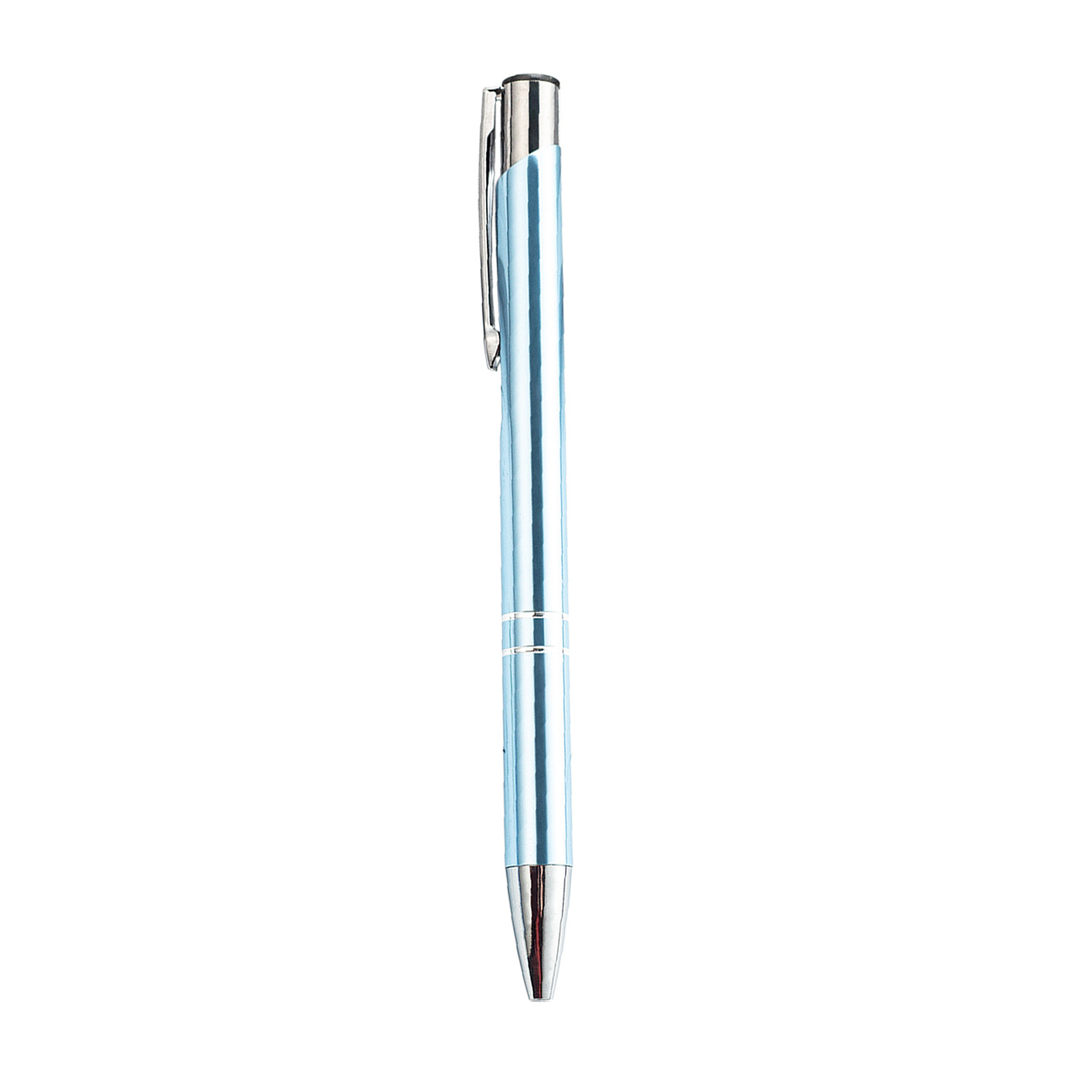 Retractable Ballpoint Pen with Dual Metal Rings 9