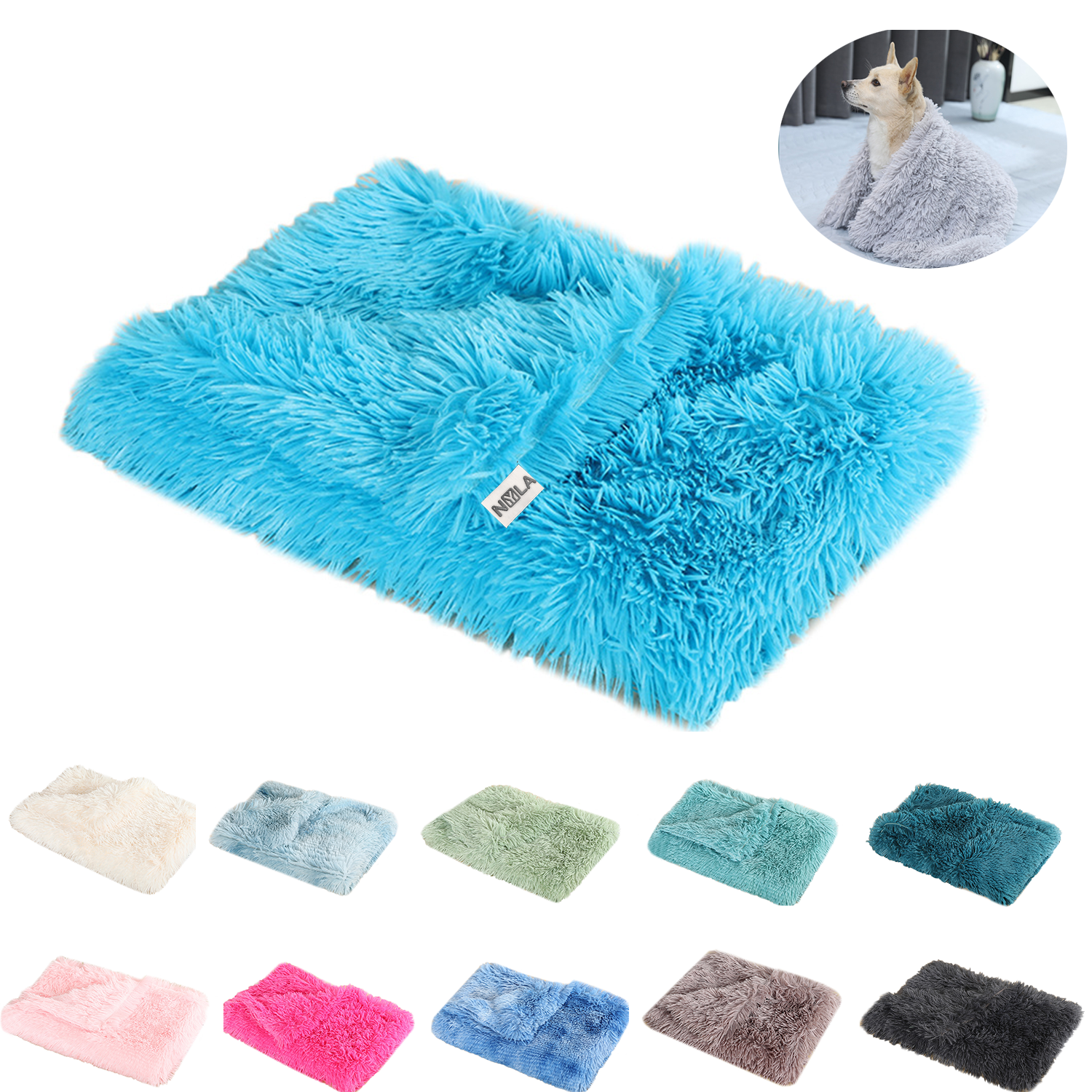 Macevia Fluffy Fleece Pet Blanket 12