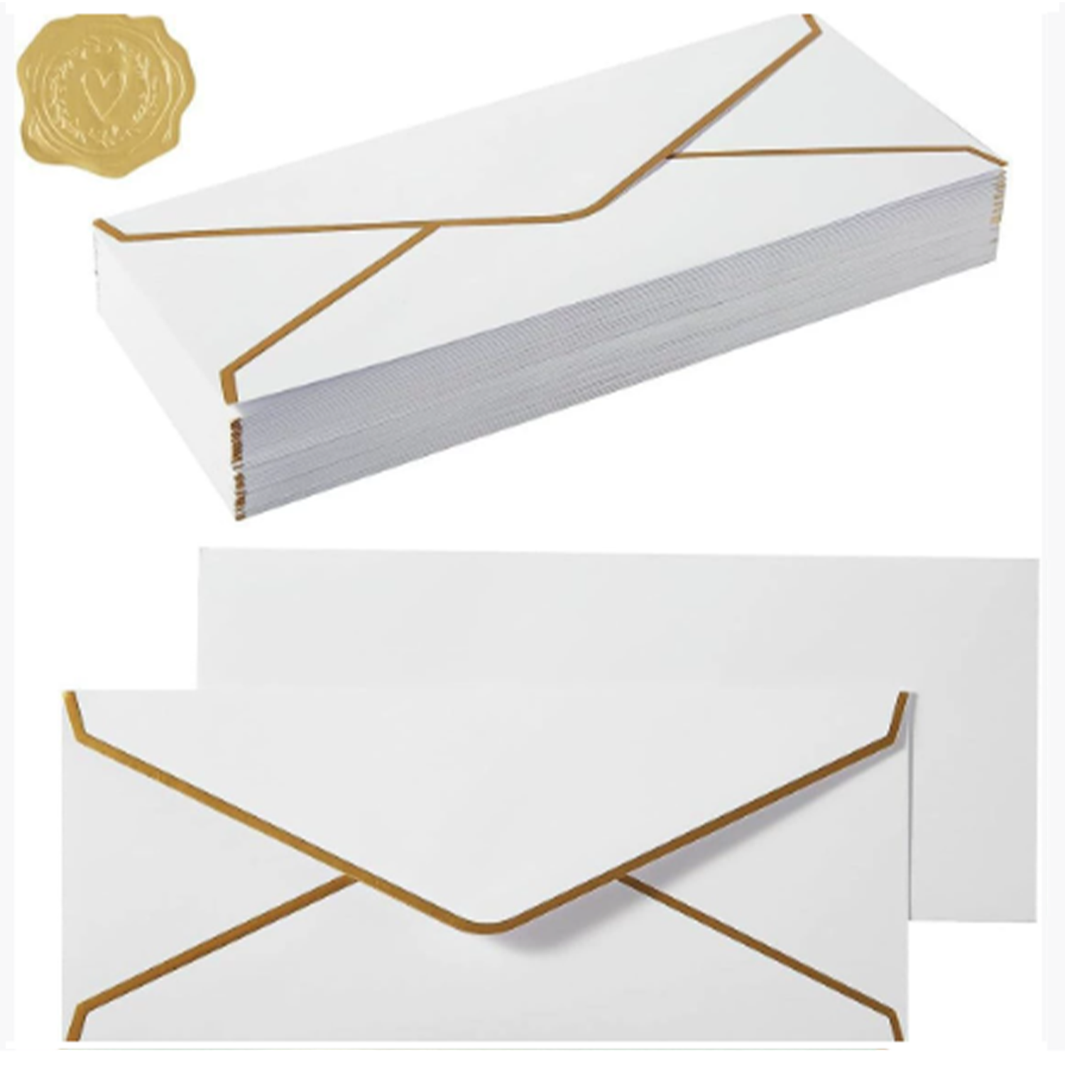 Elegant Gold-Foil Invitation Envelope 3