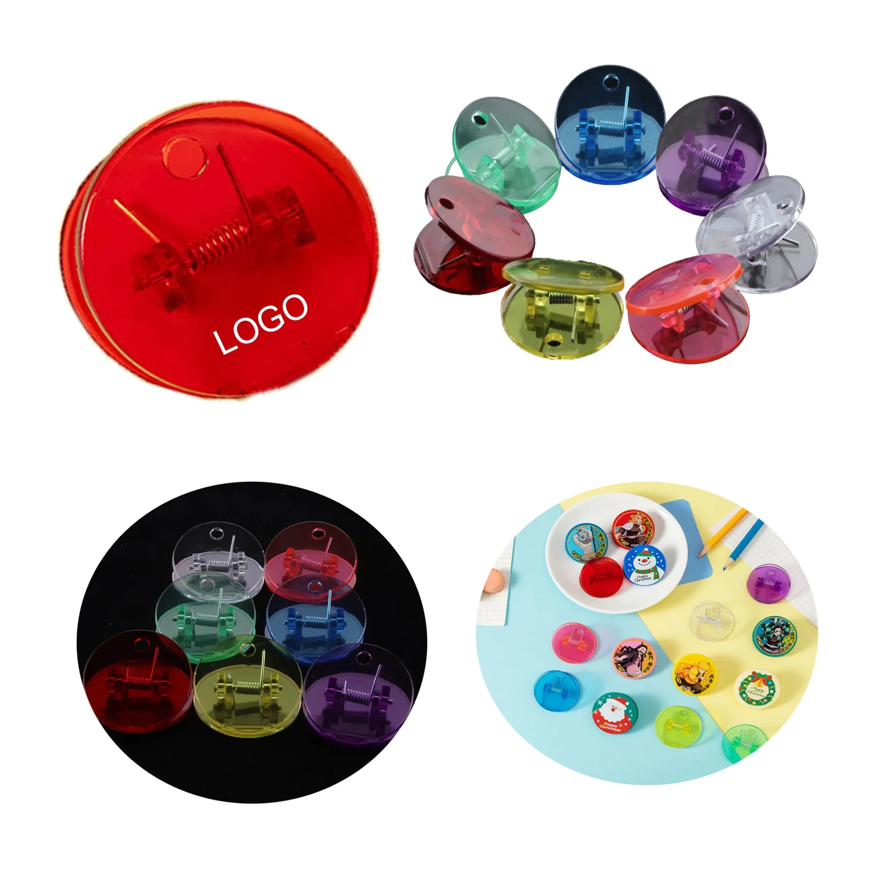 Round Acrylic Clip 6