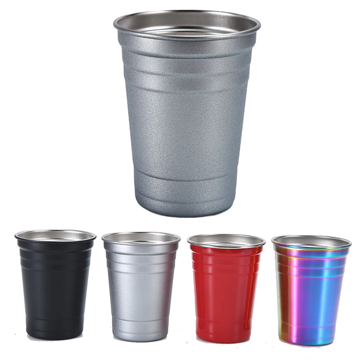 16Oz Stainless Steel Pint Cups 6
