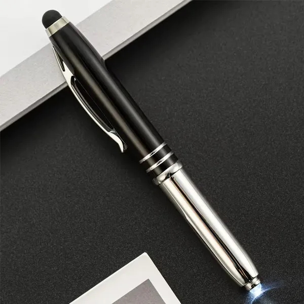 Metal Stylus Ballpoint Pen with LED Light 6