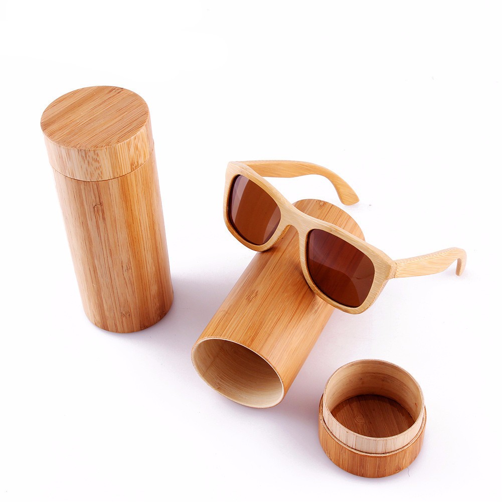Bamboo Sunglasses with Case 1
