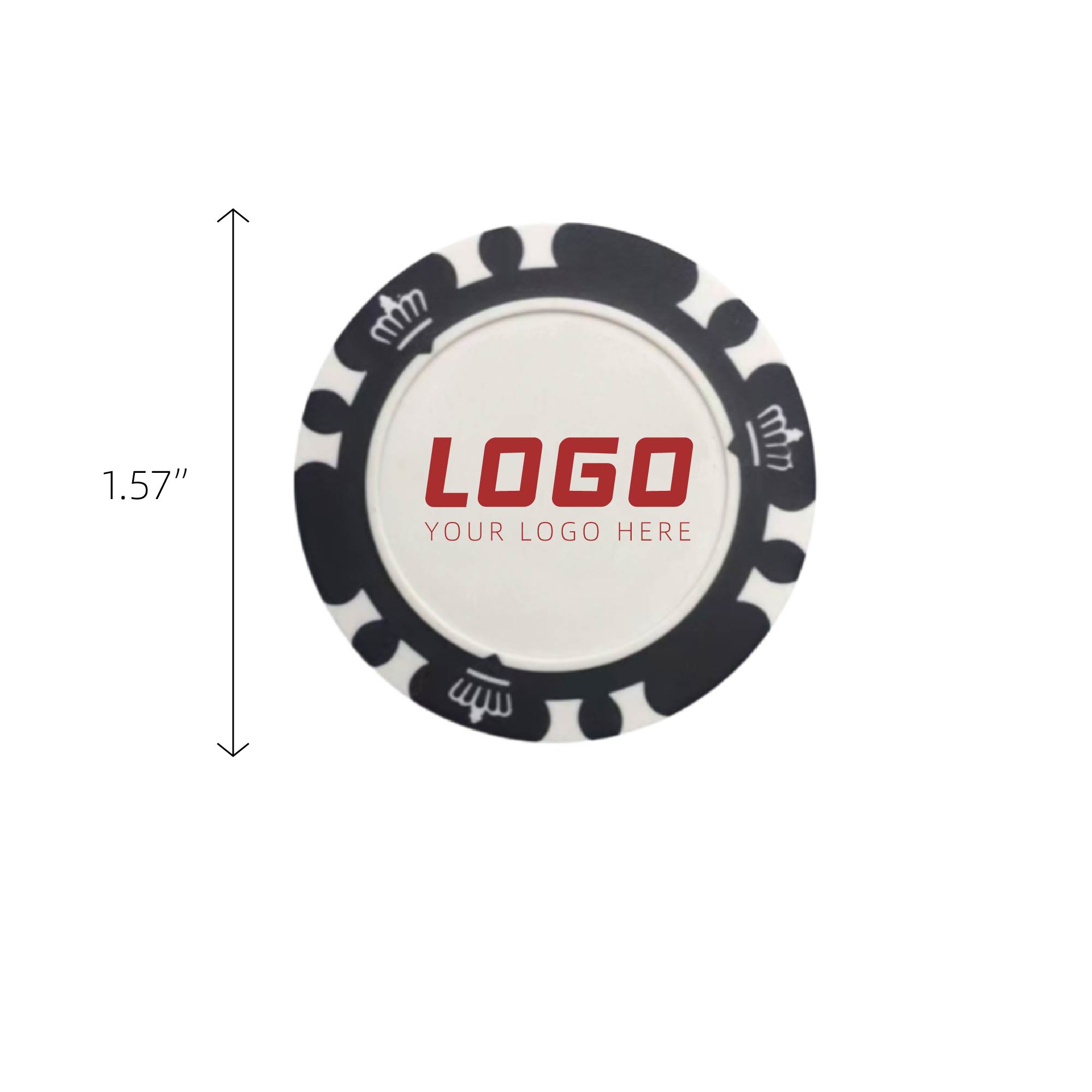 MOQ 20pcs Casino-Grade Clay Chip 3