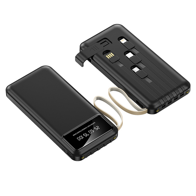 10000 Mah Power Bank W/ 4 Cables 2
