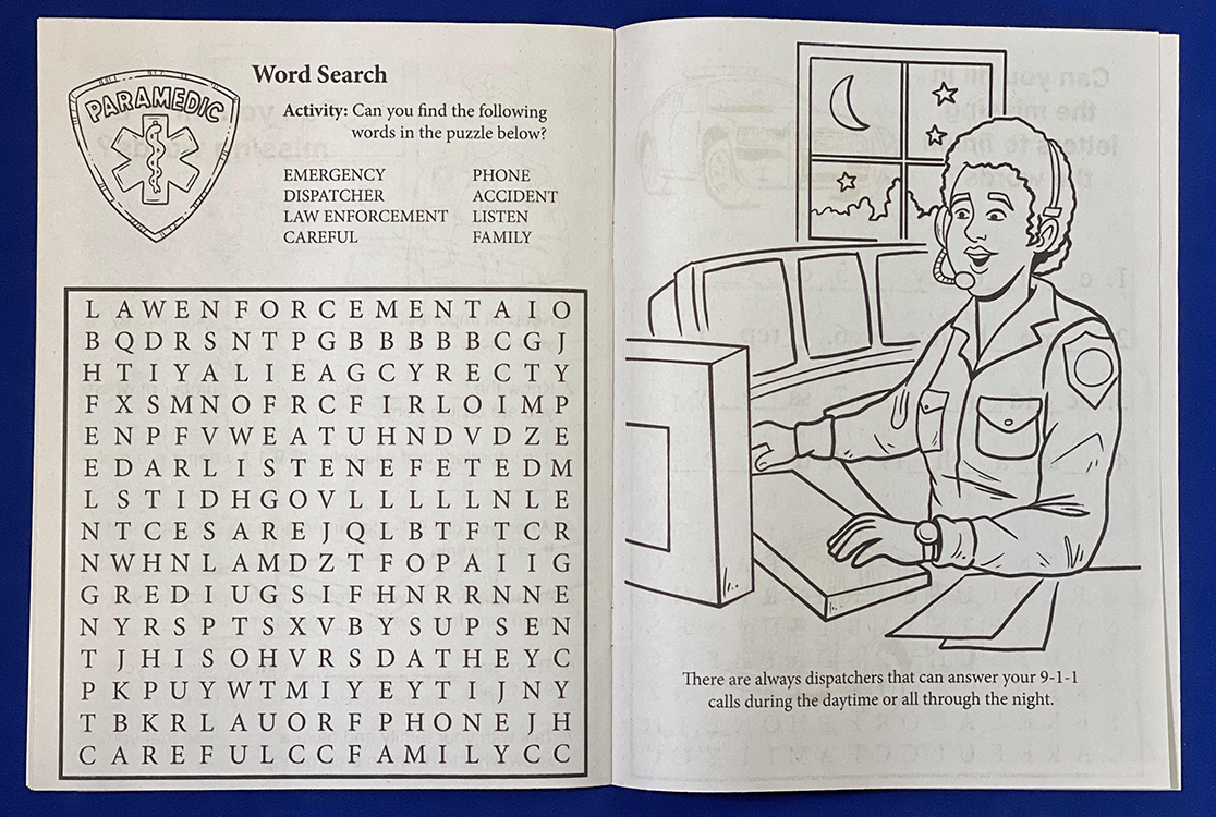 COLORING BOOK - Learn About 911 Coloring & Activity Book 1