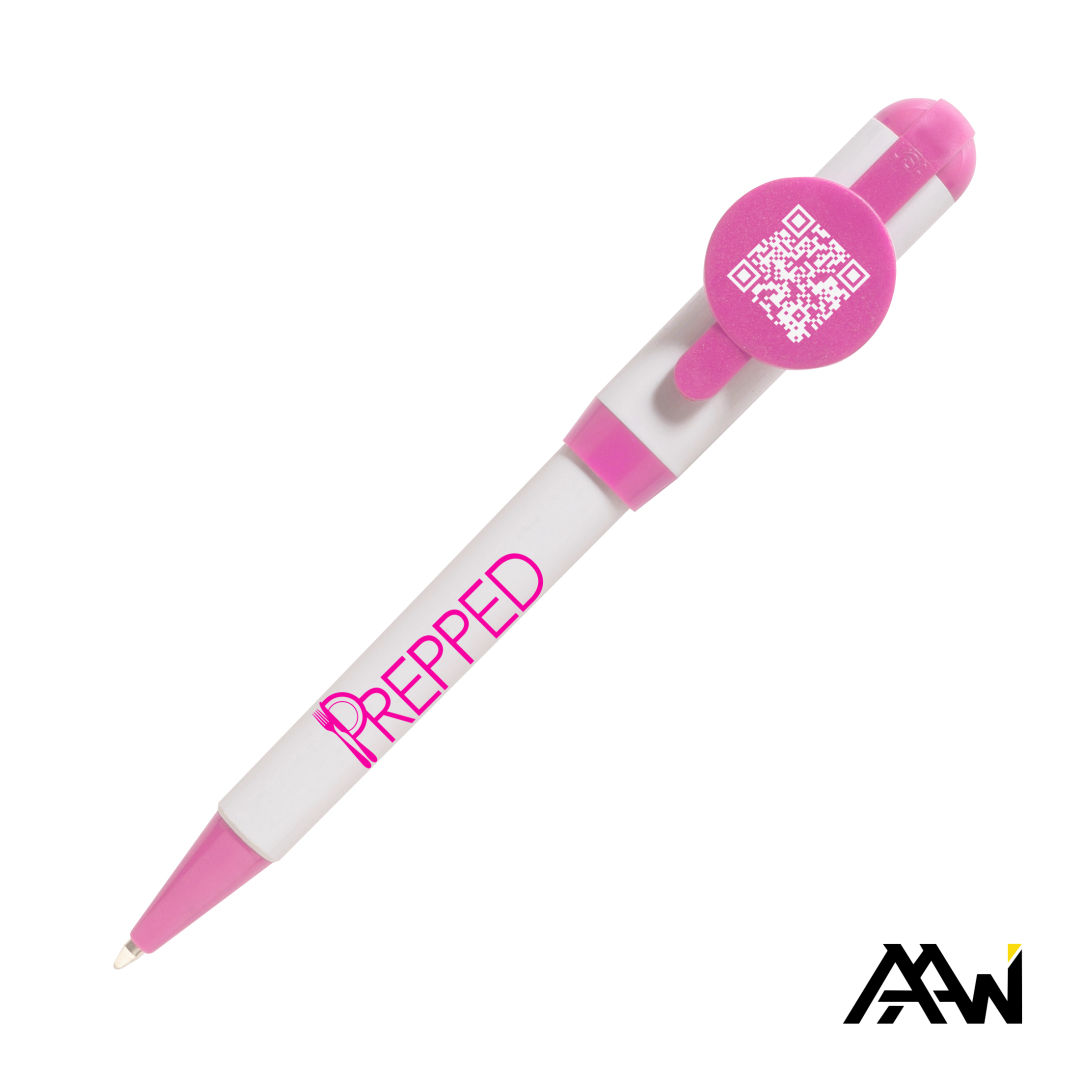 Jumbo QR Billboard Twist Pen - Colored Accent 12