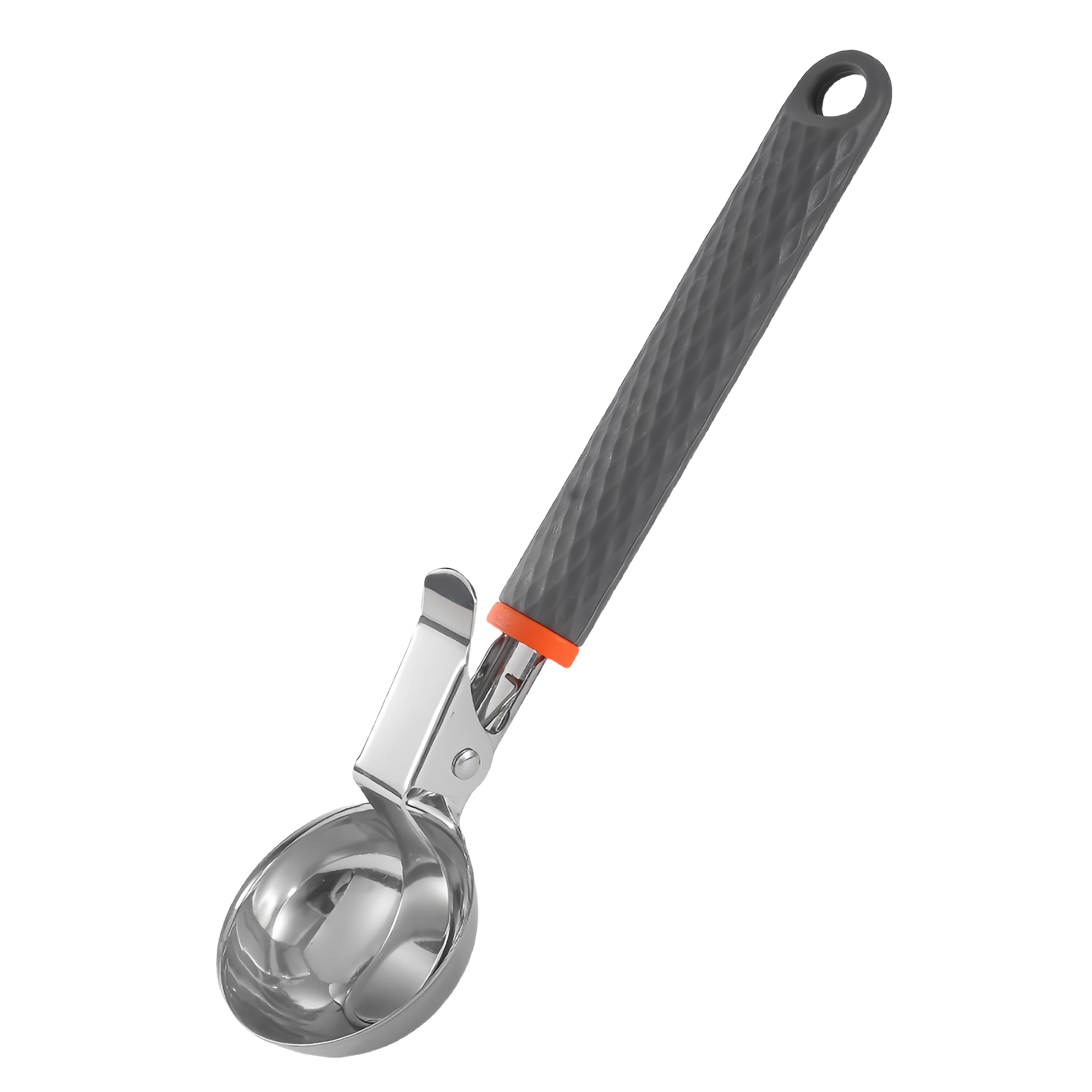 Stainless Steel Ice Cream Scoop with Press Handle, Easy Release 3