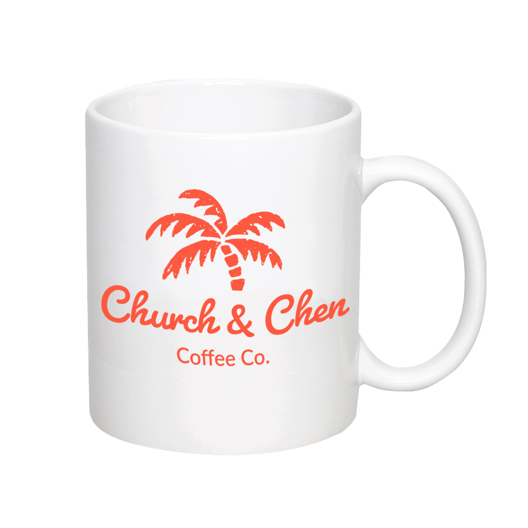White 11 Oz. Ceramic Mug 2
