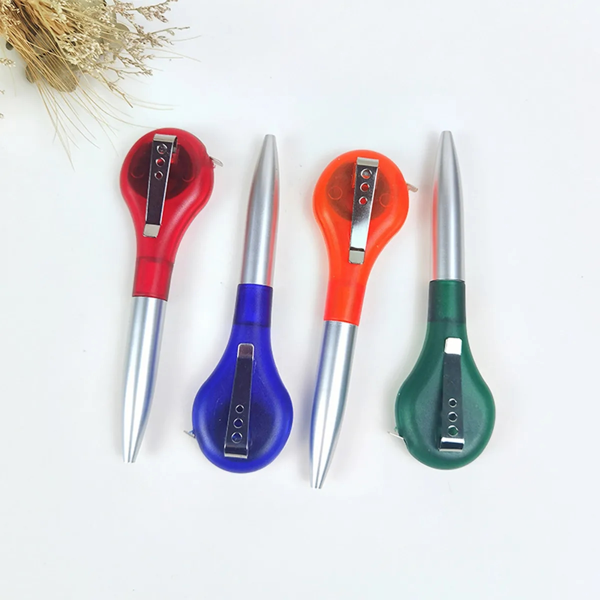 2 In 1 Retractable Tape Measure Ruler Writing Ballpoint Pen 5