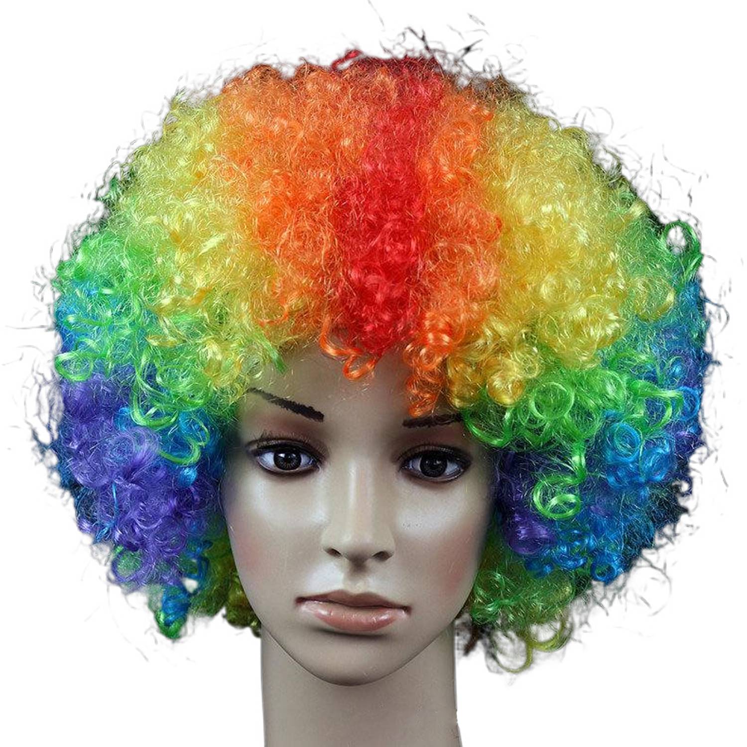 Short Breathable Fluffy Afro Curly Wigs 8