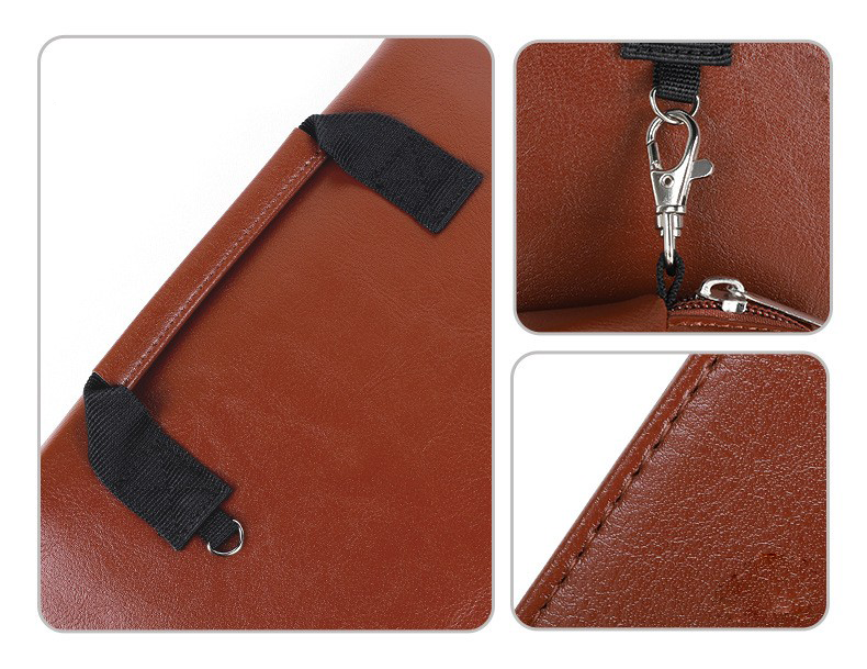 Waterproof Anti-scratch Leather Sleeve with Pouch 5