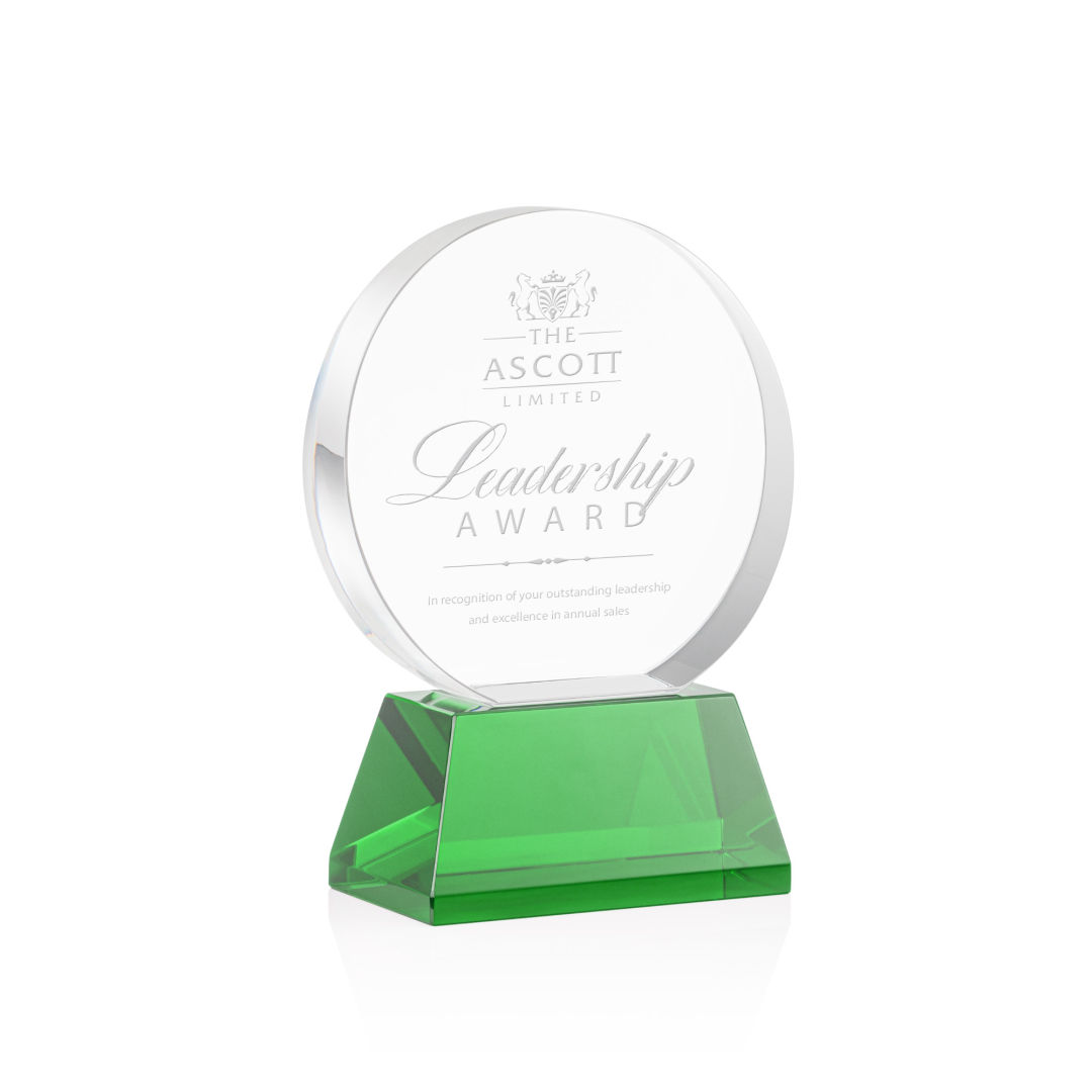 Glenwood Award on Base - Green 5
