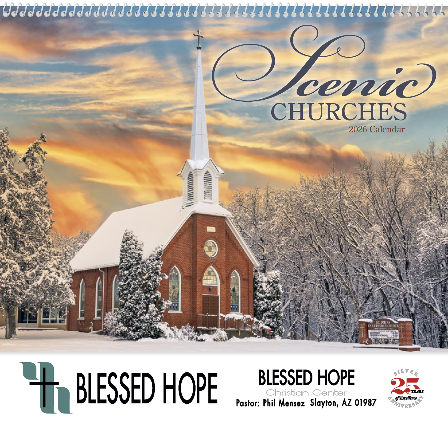 Good Value™ Scenic Churches - Spiral Calendar 11