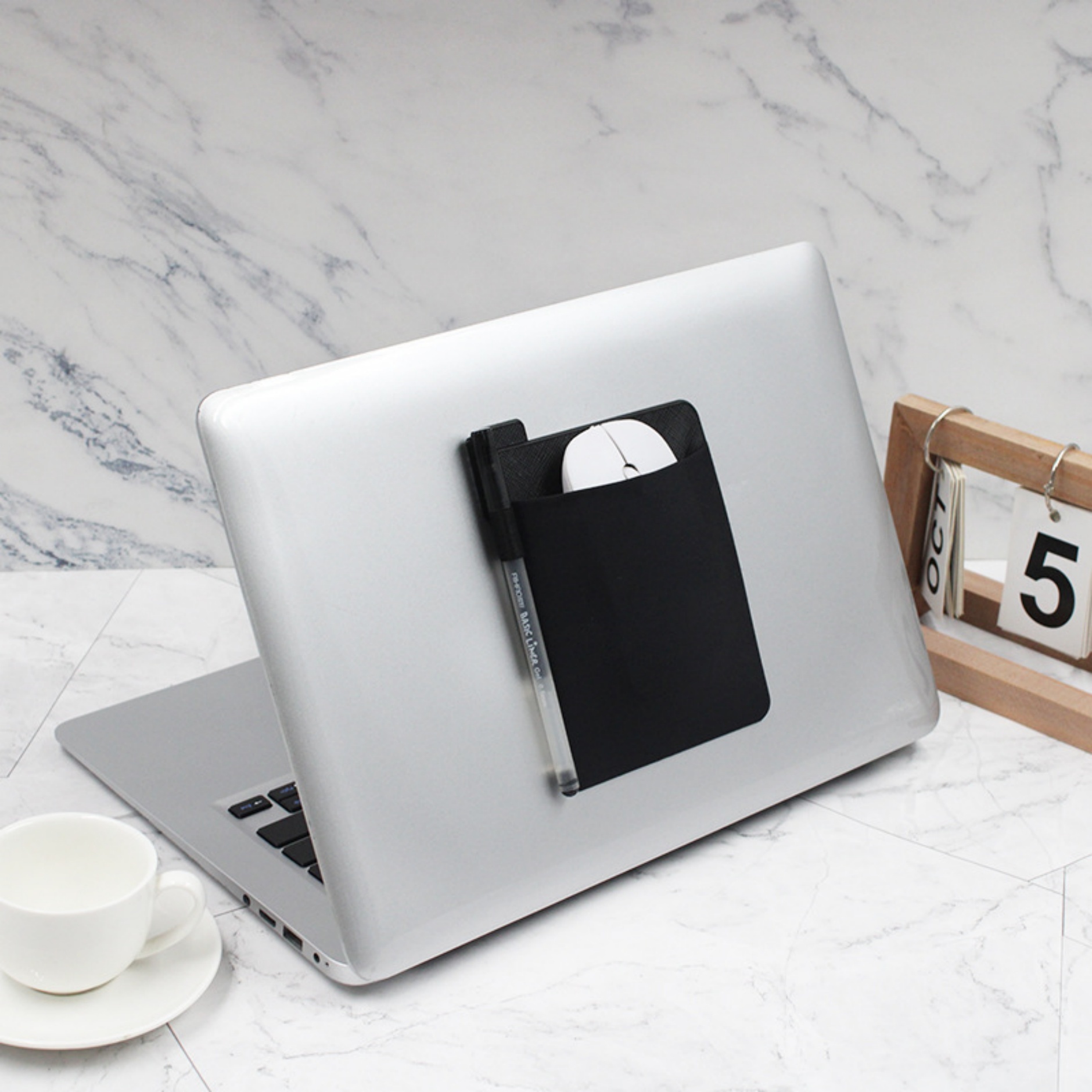 Self-adhesive Mouse Pouch with Pen Holder 8