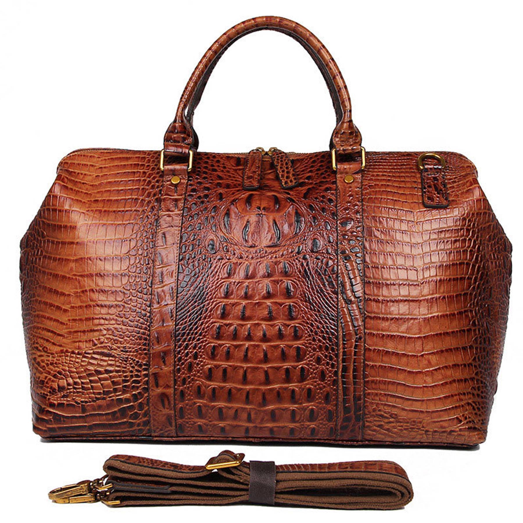 Large Leather Wearable Duffel bag 3