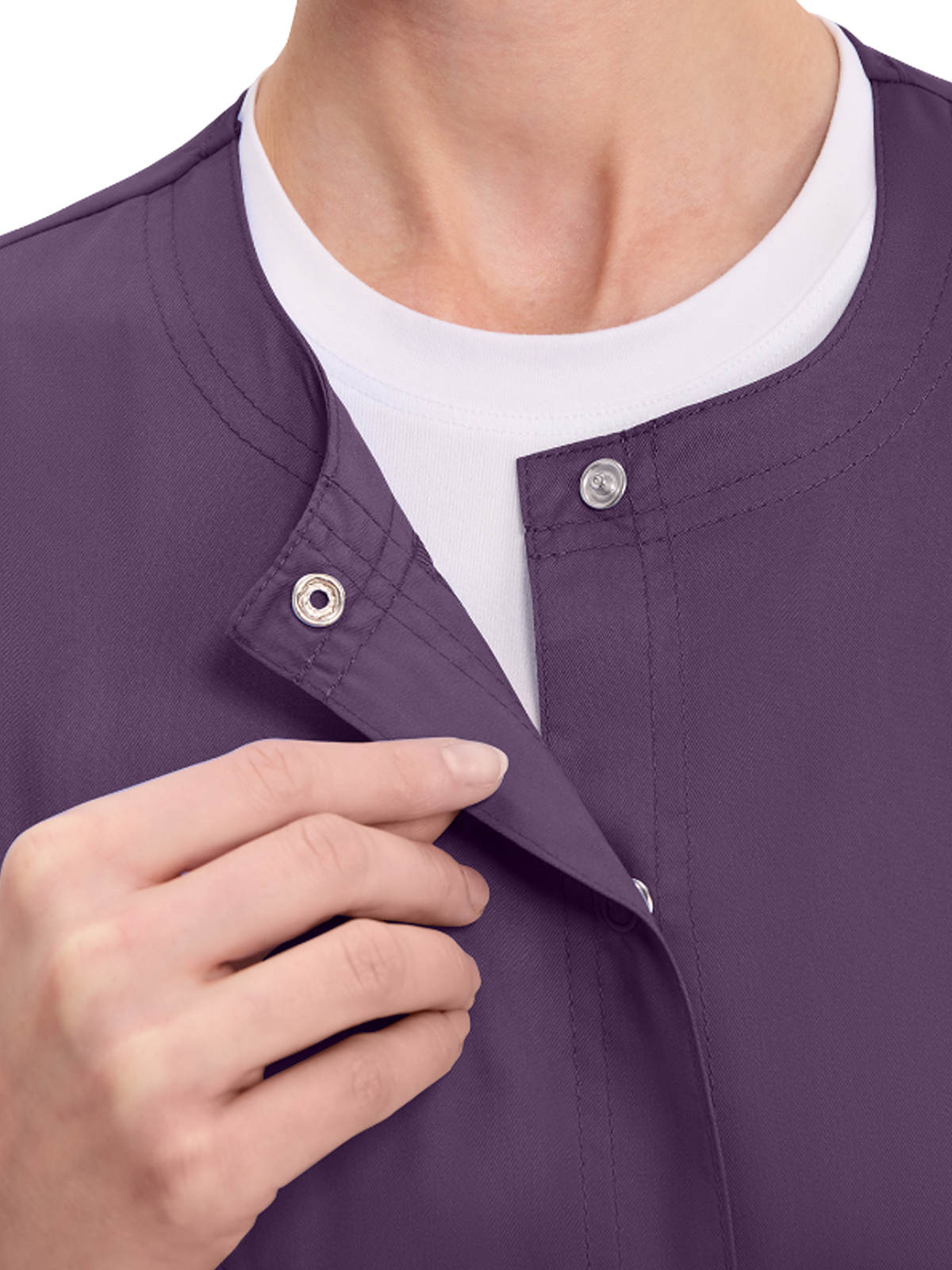 Cherokee - Workwear Revolution - Women's 3-Pocket Snap Front Jacket 18