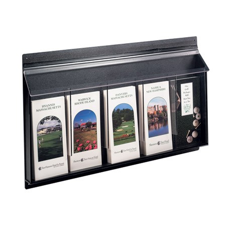 Exterior Wall Mount Acrylic 5-Pocket Literature Holder 1