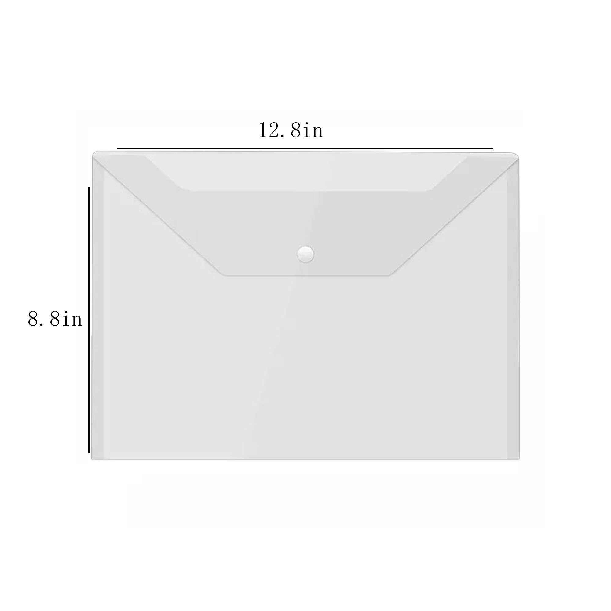 Stylish Transparent PP A4 File Pouch 4