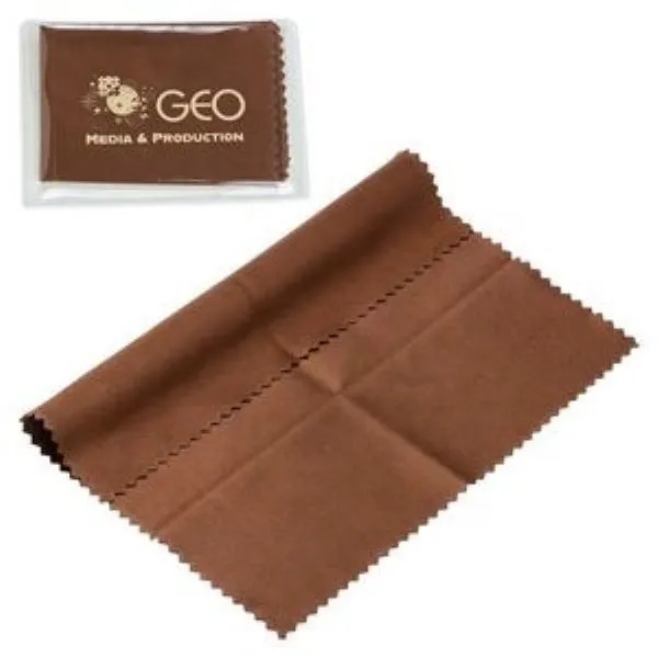 6" x 6" 220GSM Microfiber Cleaning Cloth in Clear PVC Case 5