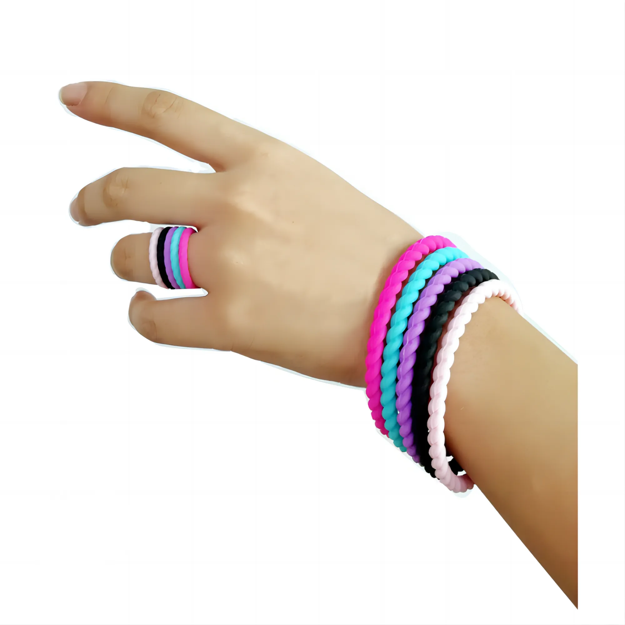 Fried Dough Twists Silicone Bracelet 3