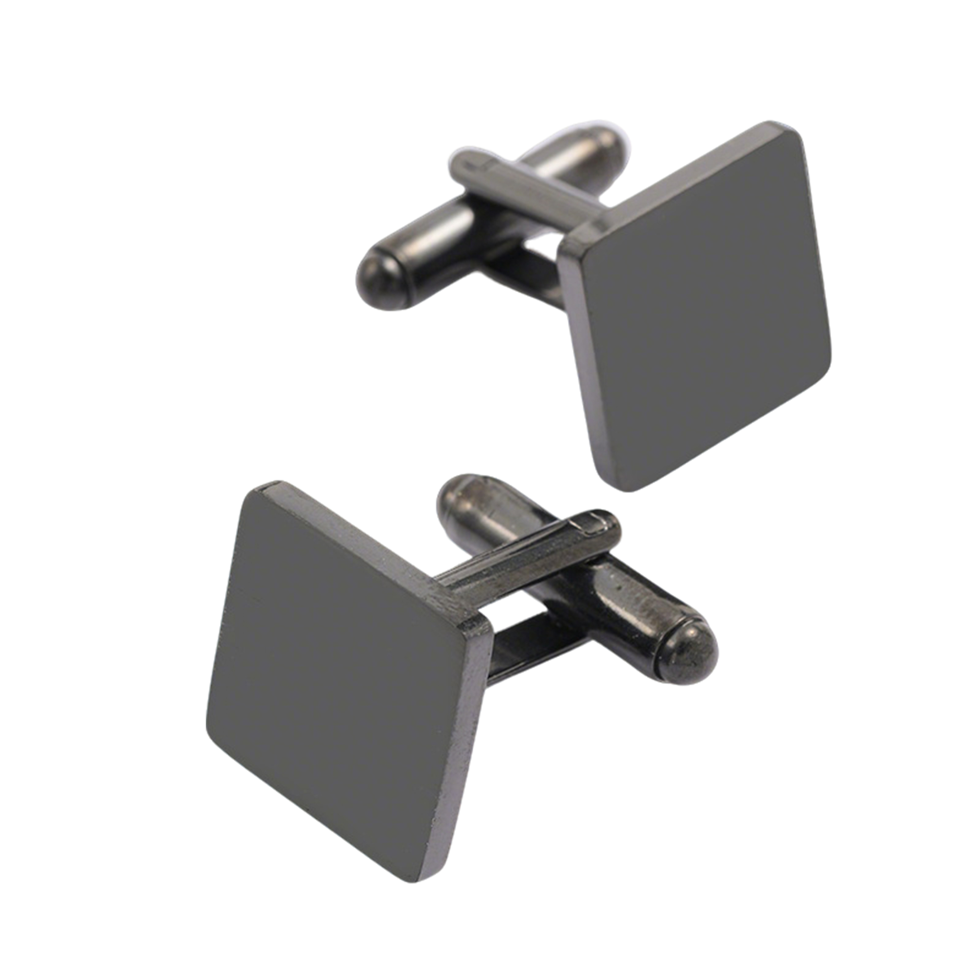 Stainless Steel Dress Cuff Link 0.6" Square Face 6