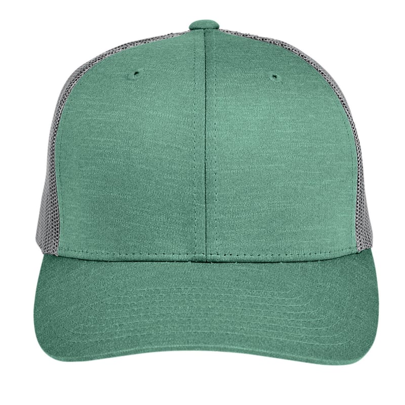 Team 365 By Yupoong® Adult Zone Sonic Heather Trucker Cap 4