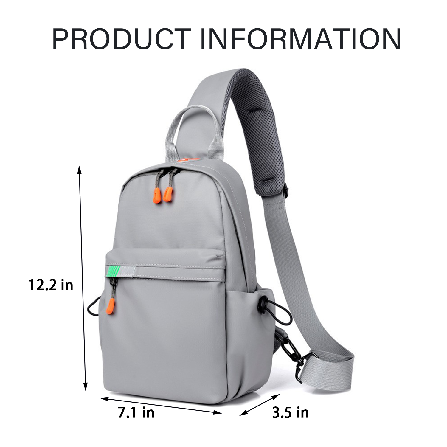 Reflective Multifunctional Crossbody Chest Bag 2