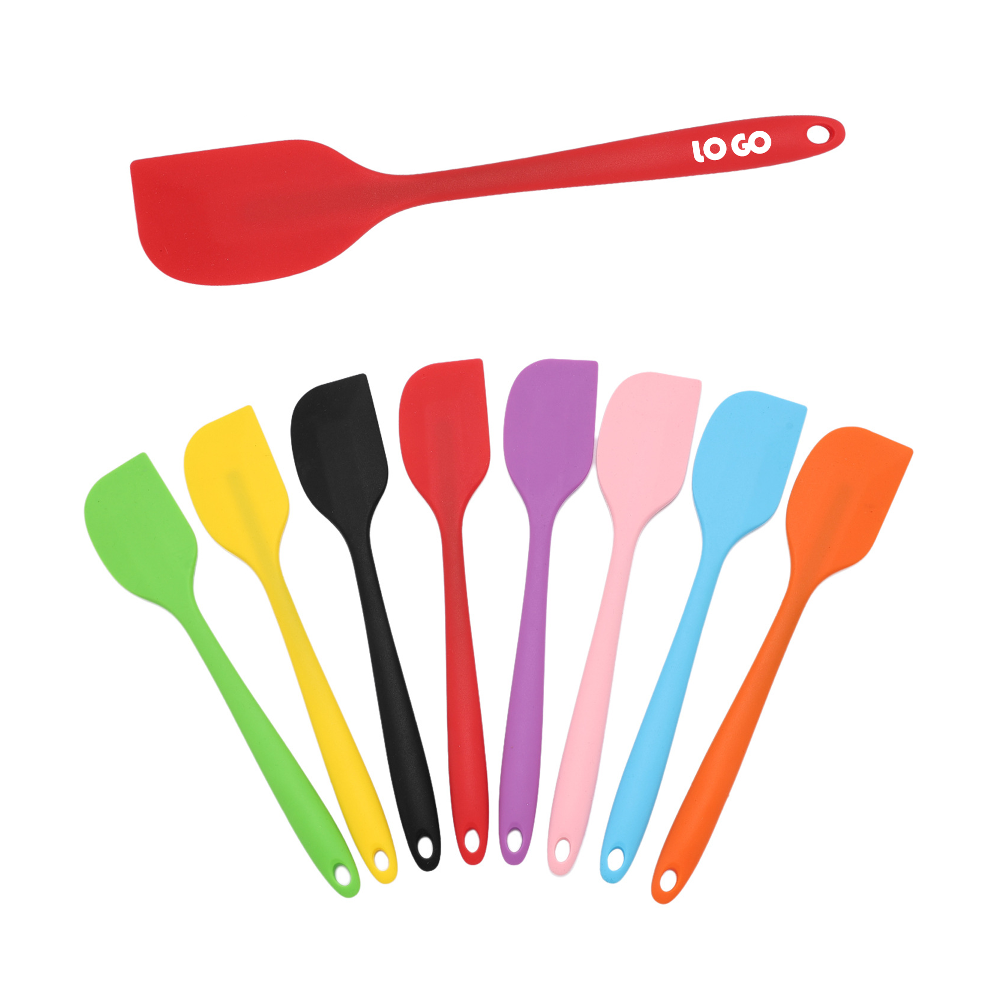 Long-handled One-piece Silicone Scraper 2